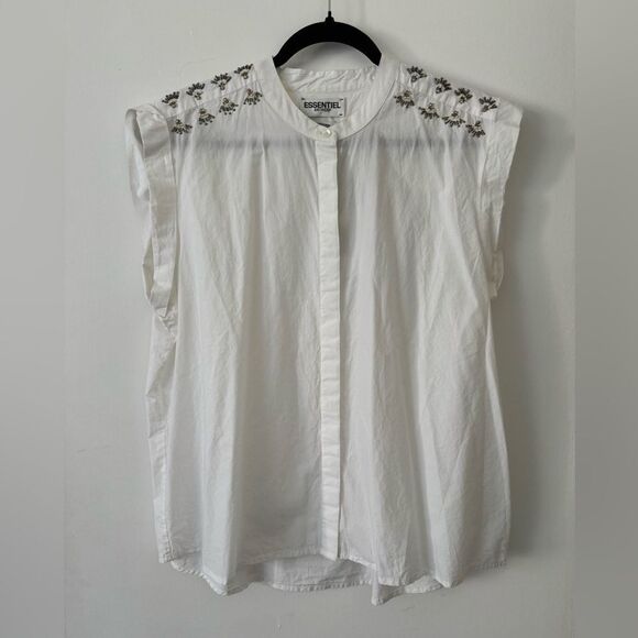 Essentiel Antwerp Sequins Sleeveless Top - Picture 1 of 5